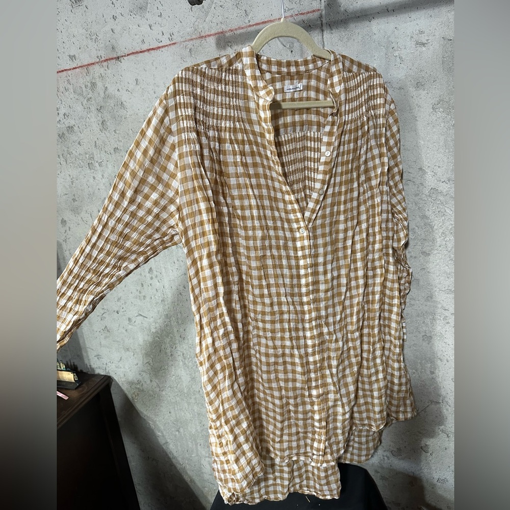Gingham Shirt Dress